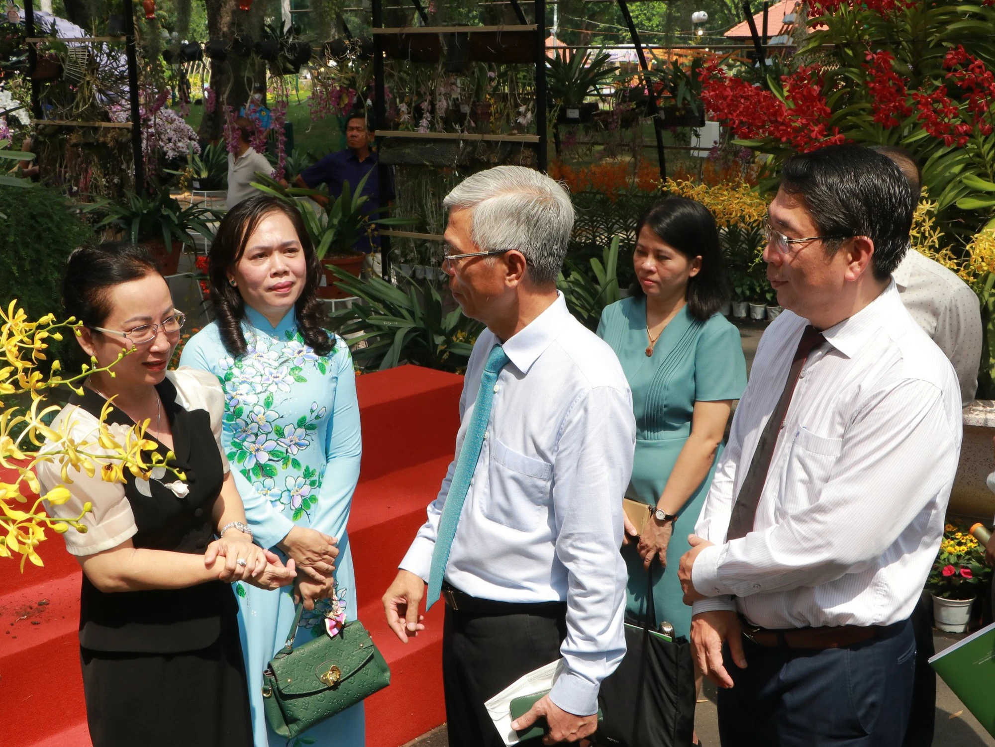 Lãnh đạo TP.HCM tham quan lễ hội Festival hoa lan lần II. Lãnh đạo TP.HCM tham quan lễ hội Festival hoa lan lần II.