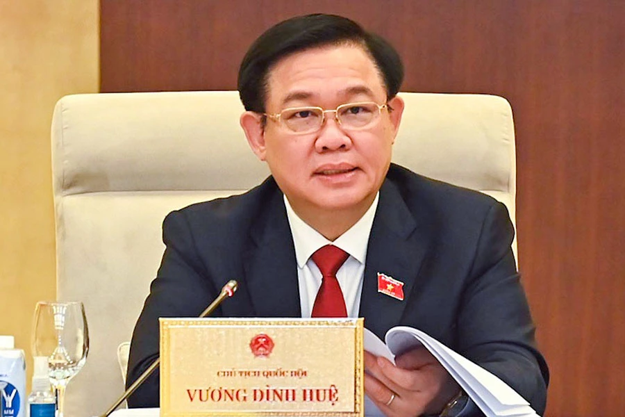 Chủ tịch Quốc hội Vương Đình Huệ. Ảnh: PHẠM THẮNG Chủ tịch Quốc hội Vương Đình Huệ. Ảnh: PHẠM THẮNG