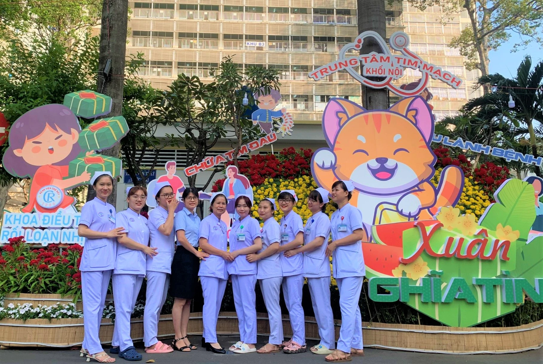 Giải Nhất thuộc về Trung tâm tim mạch. Ảnh: THẢO PHƯƠNG