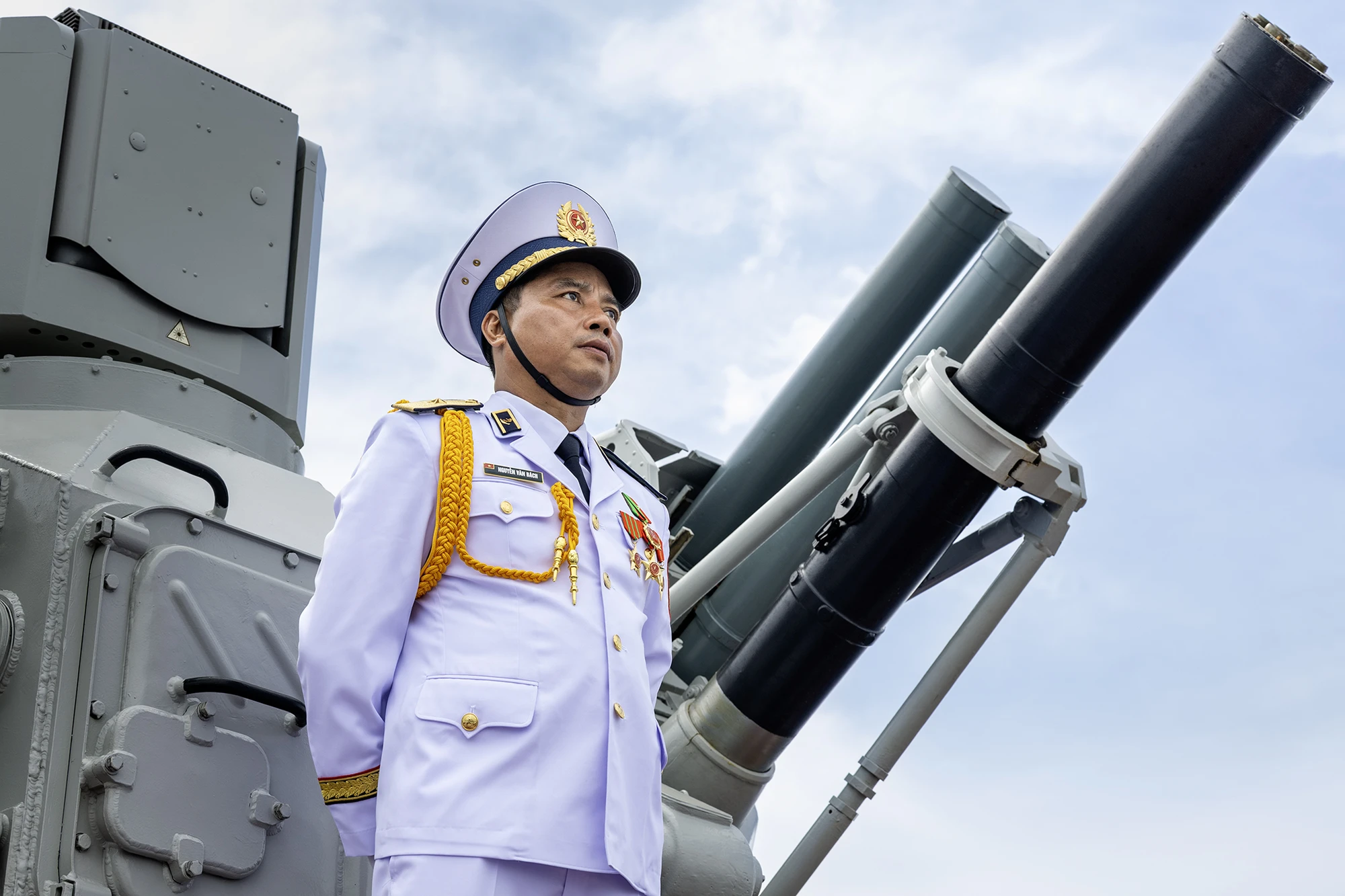 Chuẩn Đô đốc Nguyễn Văn Bách, Phó Tư lệnh - TMT Quân chủng Hải quân, Chỉ huy các lực lượng diễu binh trên biển.jpg