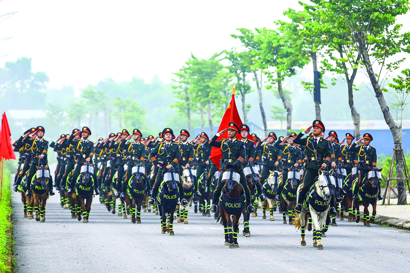 Đội kỵ binh diễu hành trong những ngày lễ trọng đại. Ảnh: PHI HÙNG