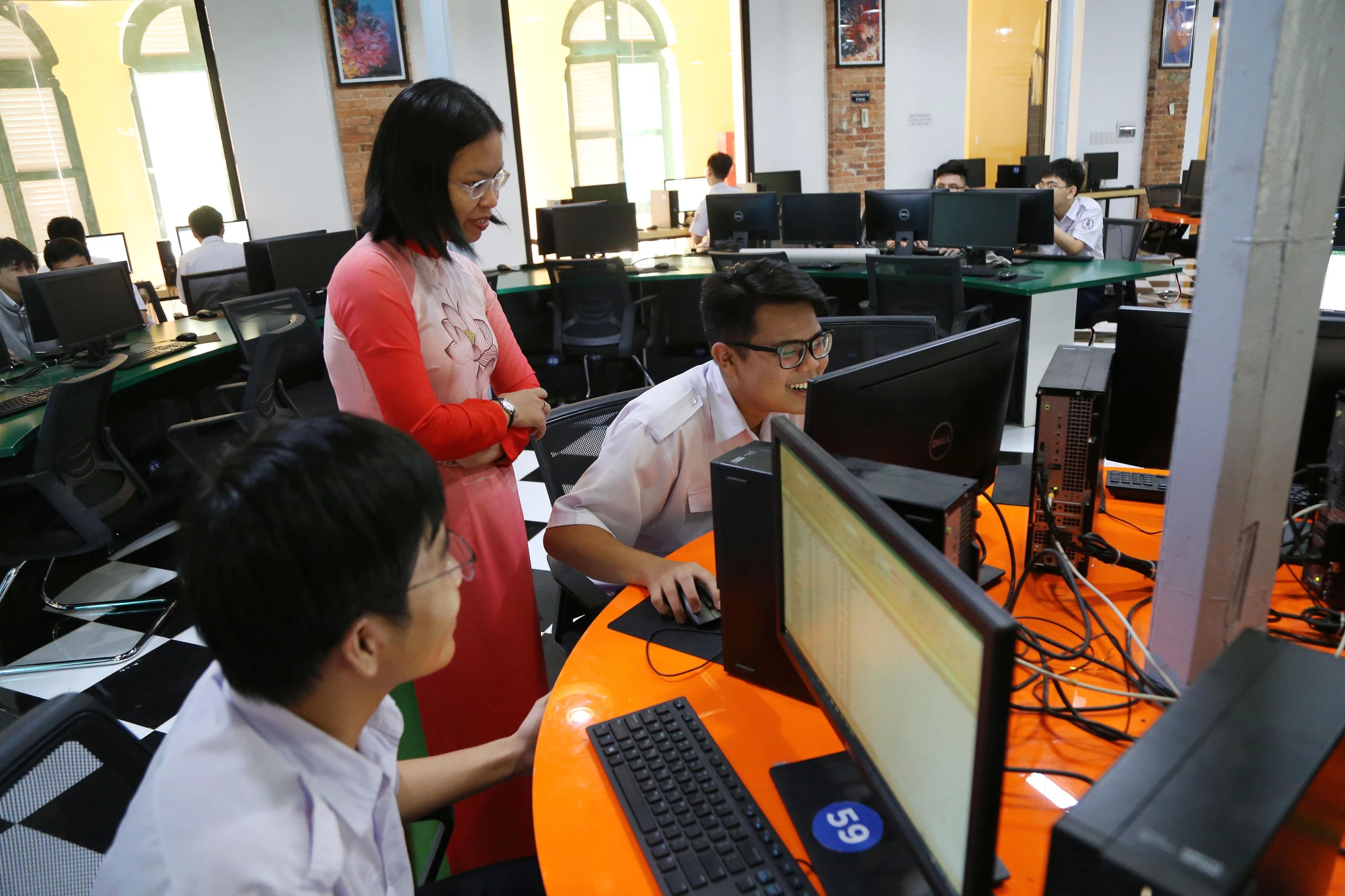 Học Toán quan trọng là phải vui, các cháu thấy vui thì thích học. Ảnh minh họa: HOÀNG GIANG Học Toán quan trọng là phải vui, các cháu thấy vui thì thích học. Ảnh minh họa: HOÀNG GIANG