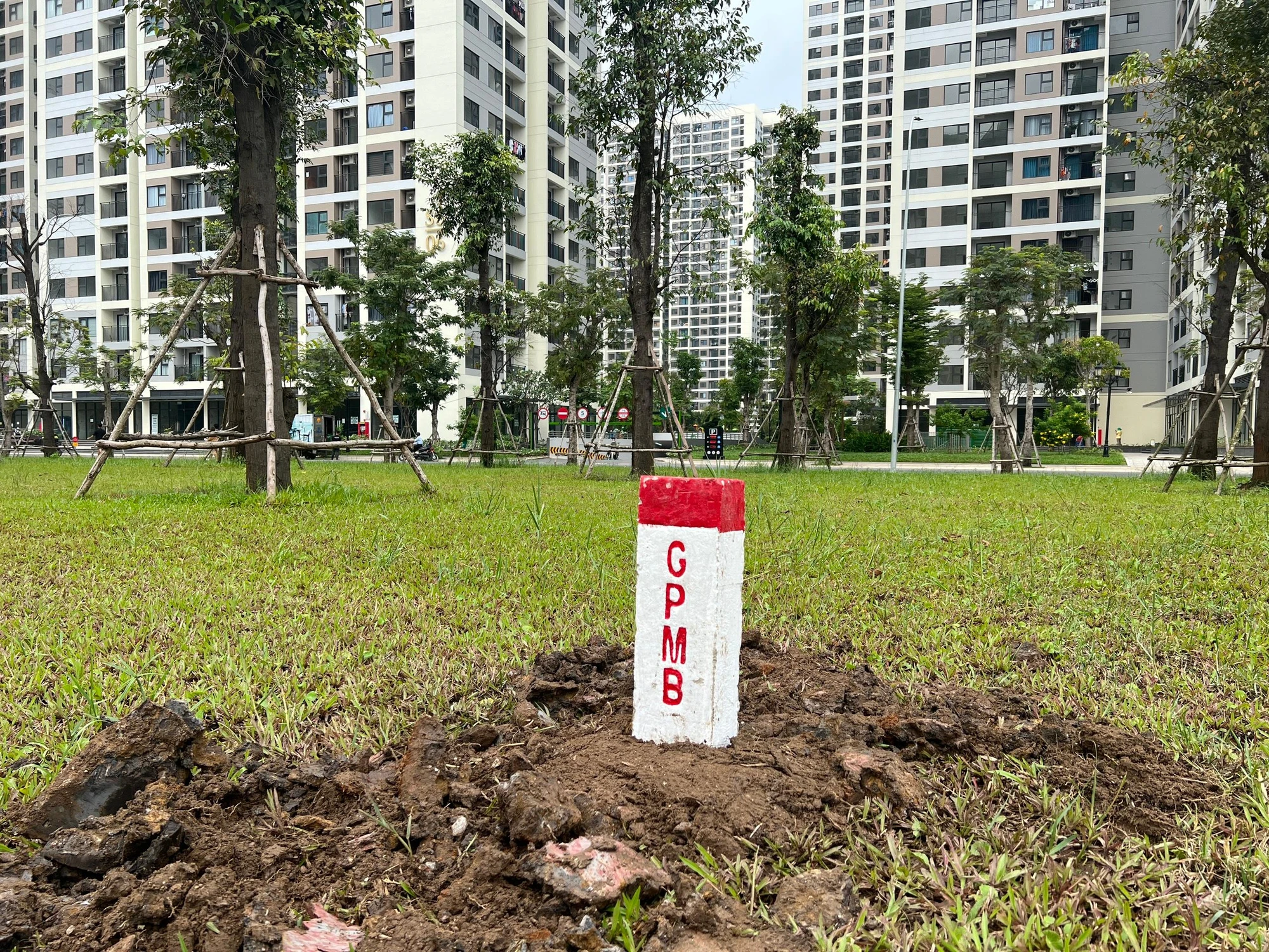 Khu Vinhomes Grand Park đã hoàn thiện công tác cắm cọc. Ảnh: ĐT. Khu Vinhomes Grand Park đã hoàn thiện công tác cắm cọc. Ảnh: ĐT.