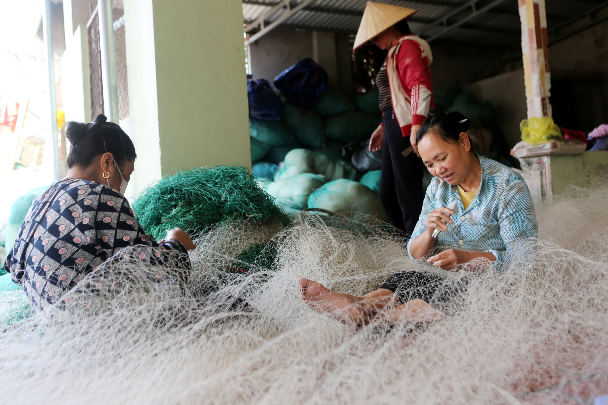 Tôi đi vá lưới thuê ở xã Hoằng Trường, Hoằng Hóa, Thanh Hóa-9.JPG