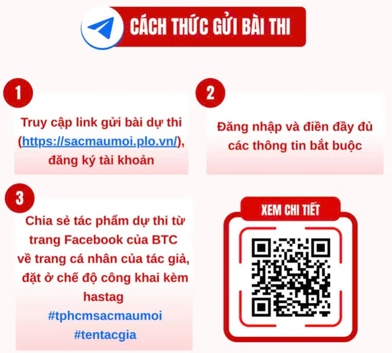 Cuộc thi ảnh “TP.HCM - Sắc màu mới” lần 2 hứa hẹn tiếp tục là nơi gặp gỡ của những câu chuyện thị giác đầy cảm xúc về thành phố, nơi mỗi bức ảnh không chỉ đẹp về kỹ thuật mà còn chứa đựng niềm tự hào, tình yêu và trách nhiệm với nơi mình đang sống.