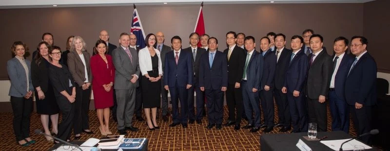Các đại biểu tham gia Đối thoại An ninh cấp Thứ trưởng lần thứ 3 Việt Nam-Úc tại Canberra hồi tháng 2. Ảnh: Thanh Tú/TTXVN
