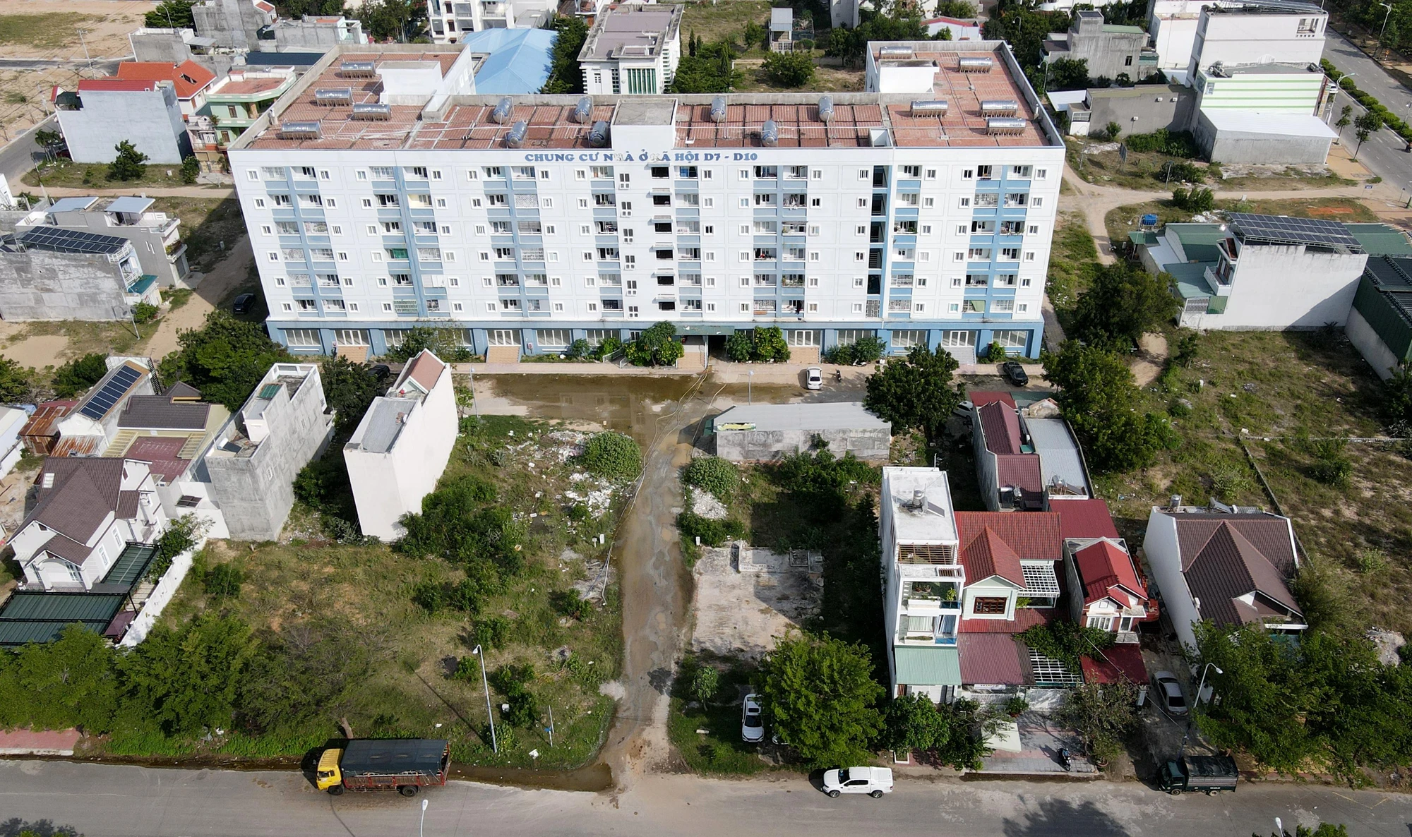 Ninh Thuận chỉ đạo xử lý tình trạng ngập nước tại chung cư nhà ở xã hội