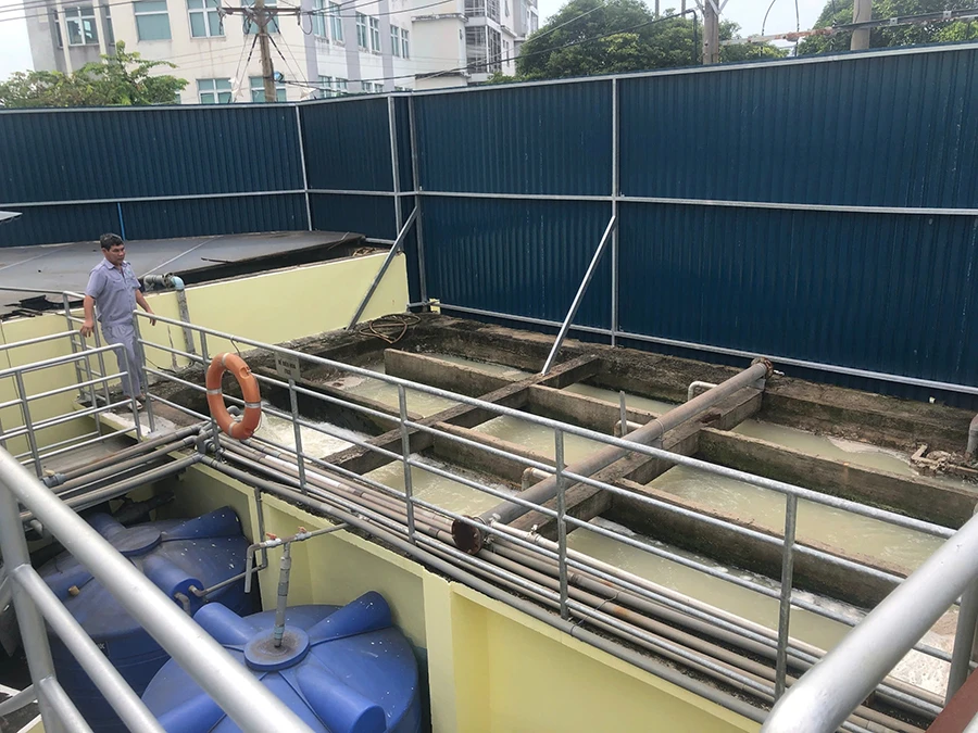 Hệ thống xử lý nước thải hiện đại của Cty Agrex Sài Gòn. Ảnh: CTV