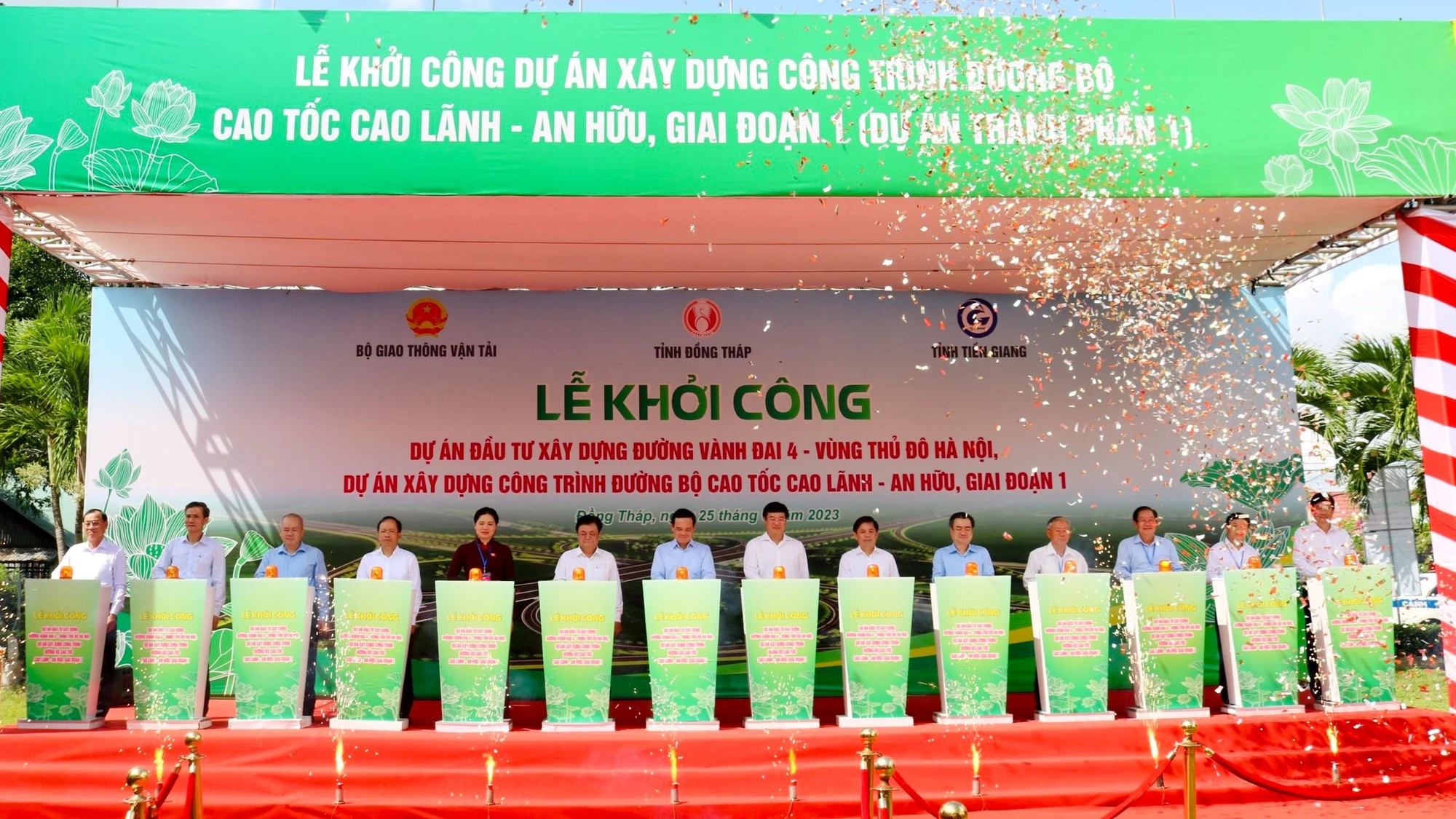 Cao tốc Cao Lãnh- An Hữu kết nối Đồng Tháp với 3 trung tâm lớn