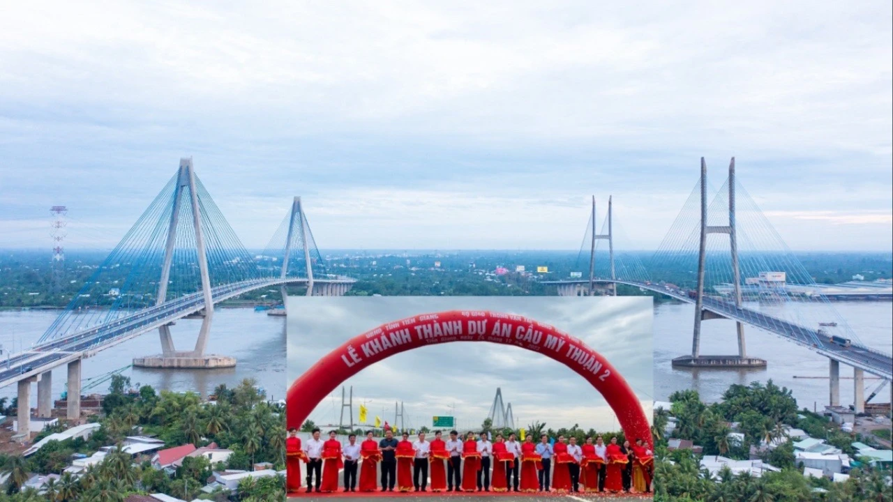 Cầu Mỹ Thuận 2 chính thức được khánh thành