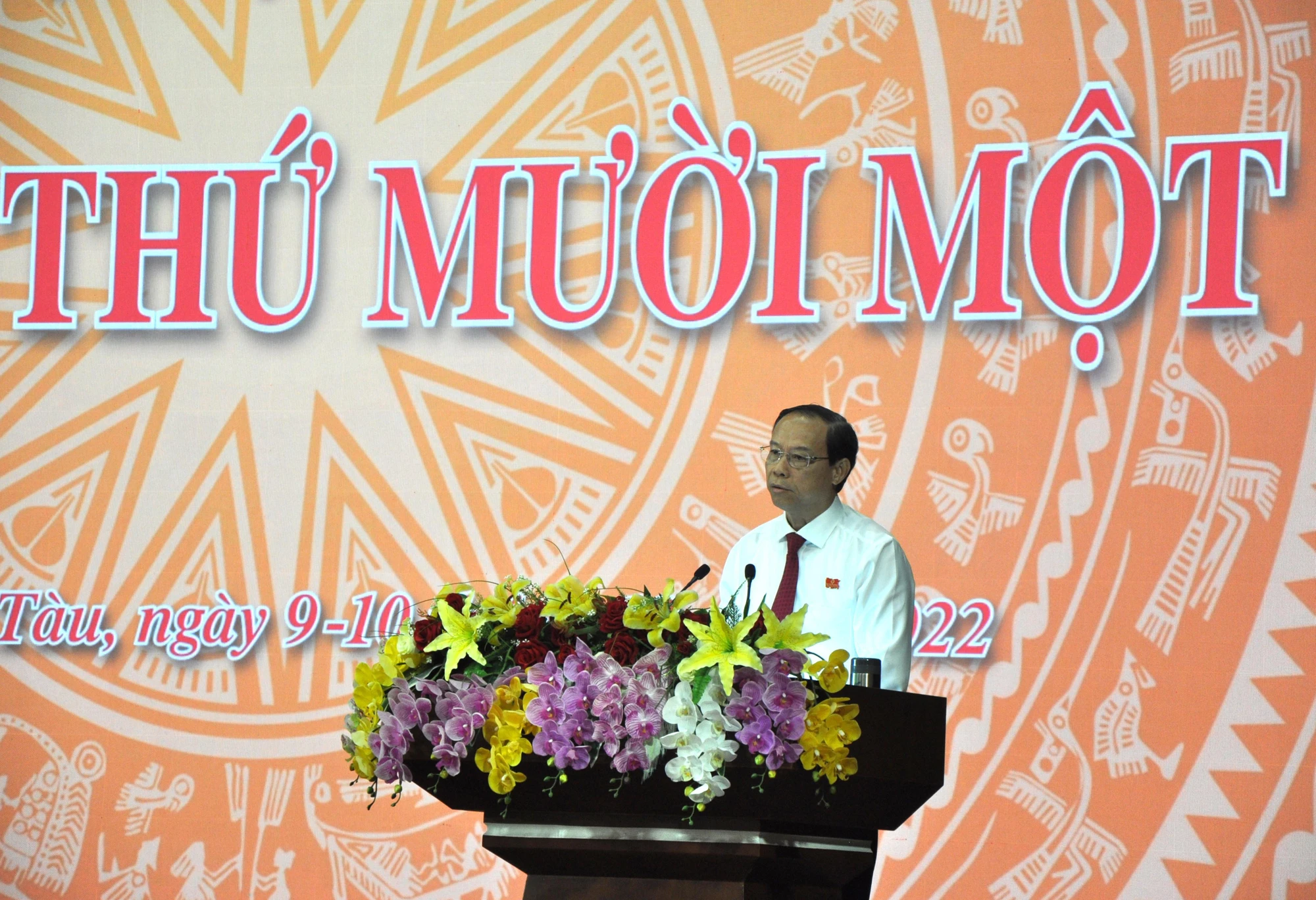 Ông Nguyễn Văn Thọ, chủ tịch UBND tỉnh Bà Rịa-Vũng Tàu nêu các giải pháp thực hiện năm 2023. Ảnh:TK Ông Nguyễn Văn Thọ, chủ tịch UBND tỉnh Bà Rịa-Vũng Tàu nêu các giải pháp thực hiện năm 2023. Ảnh:TK