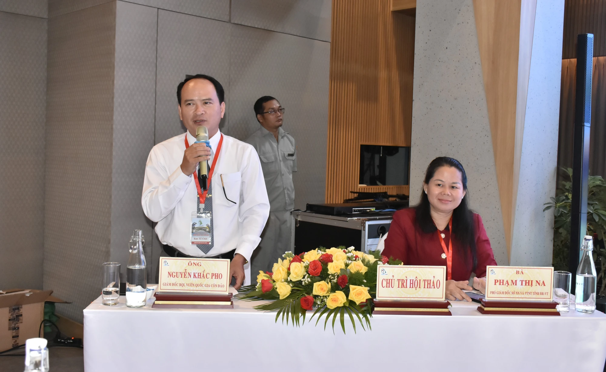 Ông Nguyễn Khắc Pho, giám đốc Ban quản lý VQG Côn Đảo Ông Nguyễn Khắc Pho