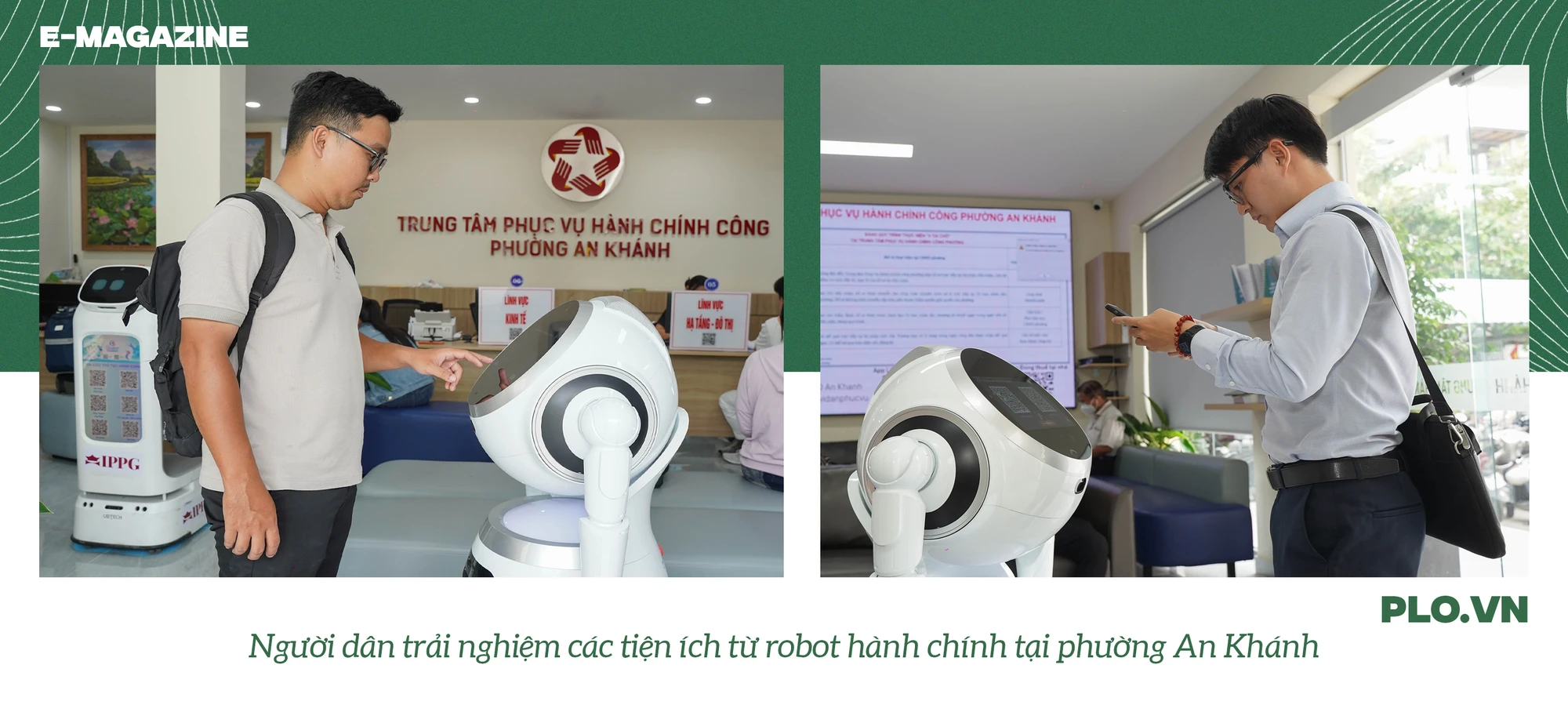 Người dân trải nghiệm các tiện ích từ robot hành chính tại phường An Khánh.png