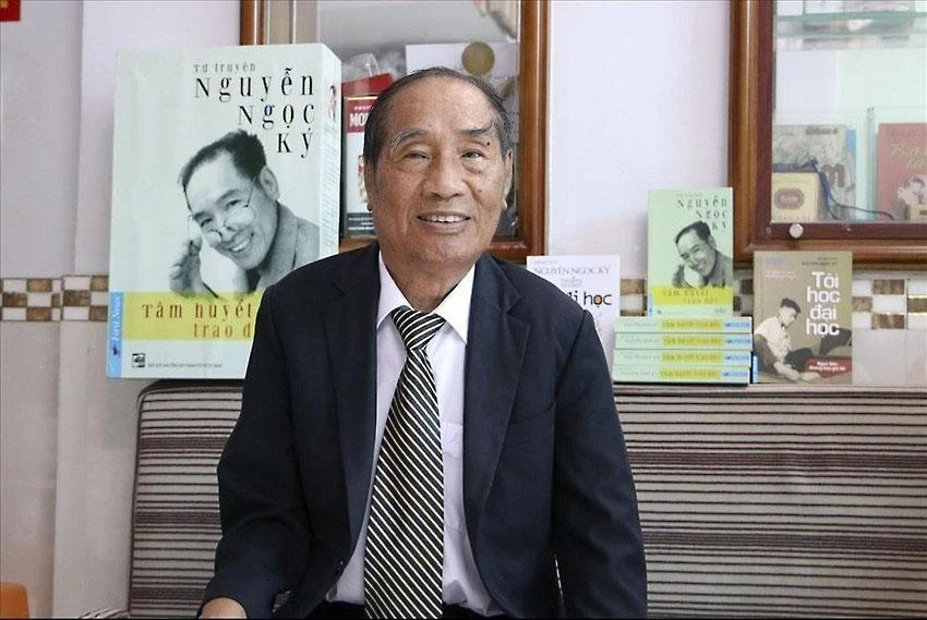 Năm 1962, ông được Chủ tịch Hồ Chí Minh tặng huy hiệu. Năm 1963, khi đang học lớp 7, Ký được tỉnh Hà Nam Ninh (nay là tỉnh Nam Định) cử đi dự kỳ thi học sinh giỏi toán toàn quốc và đứng thứ 5, được Hồ Chủ tịch tặng huy hiệu Hồ Chí Minh lần thứ hai. Ảnh: TL Năm 1962, ông được Chủ tịch Hồ Chí Minh tặng huy hiệu. Năm 1963, khi đang học lớp 7, Ký được tỉnh Hà Nam Ninh (nay là tỉnh Nam Định) cử đi dự kỳ thi học sinh giỏi toán toàn quốc và đứng thứ 5, được Hồ Chủ tịch tặng huy hiệu Hồ Chí Minh lần thứ hai. Ảnh: TL