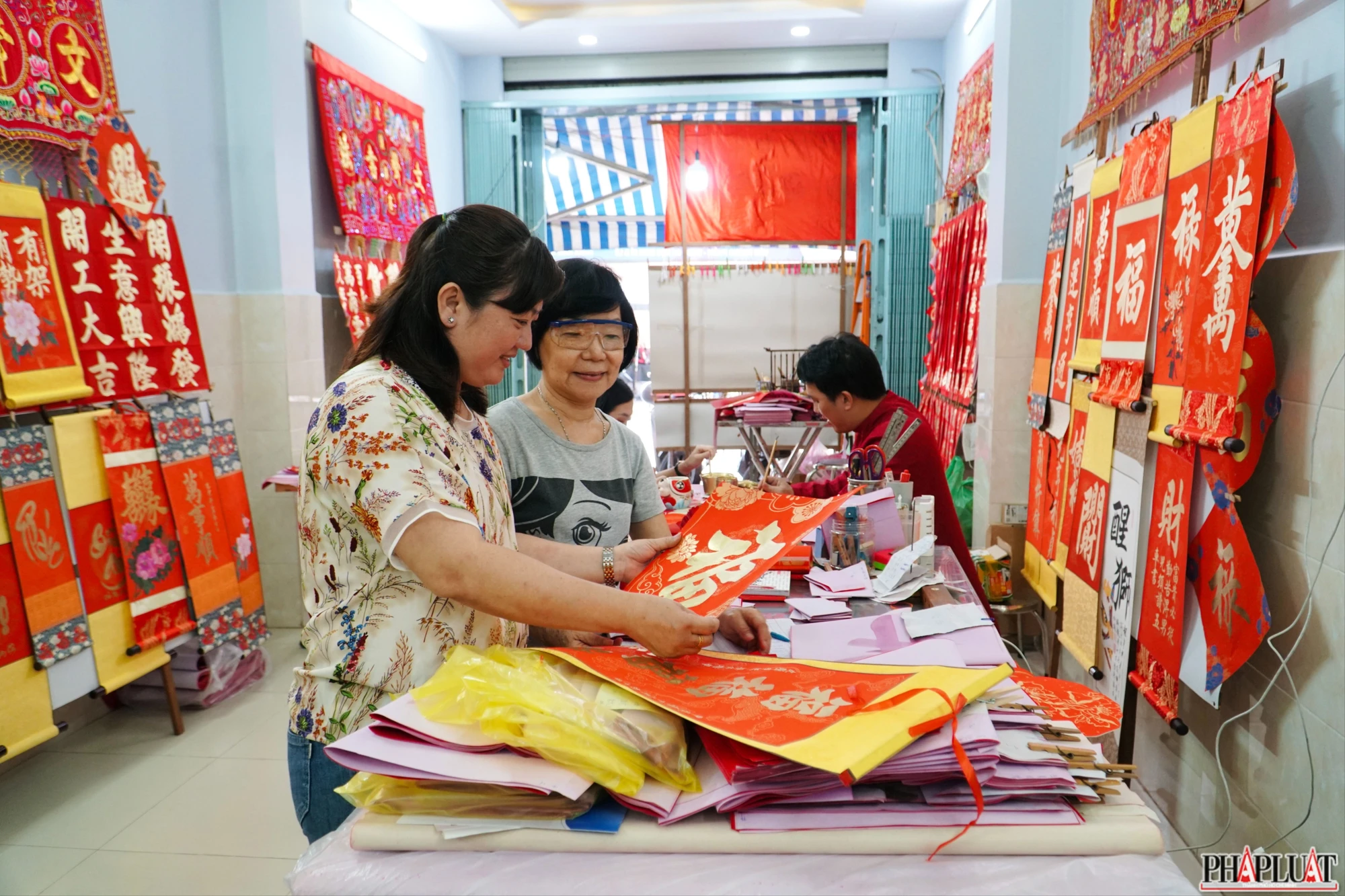 xin chữ cầu may