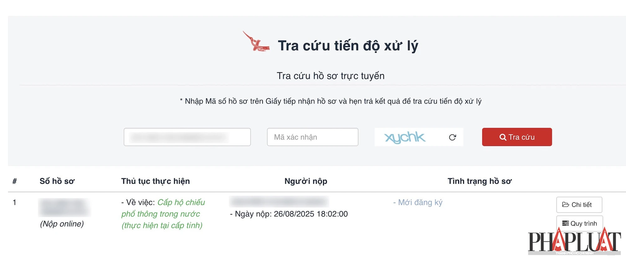 Tra cứu tiến độ cấp hộ chiếu mới. Ảnh: MINH HOÀNG