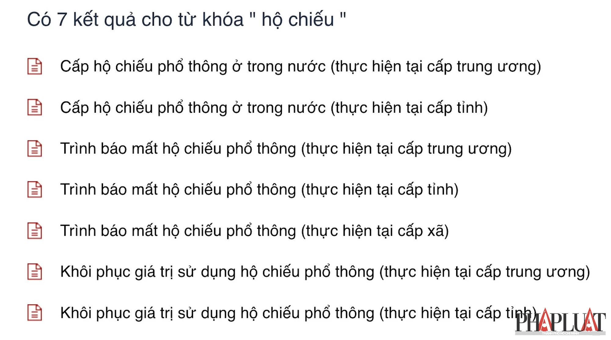 Chọn dịch vụ cấp hộ chiếu tương ứng. Ảnh: MINH HOÀNG
