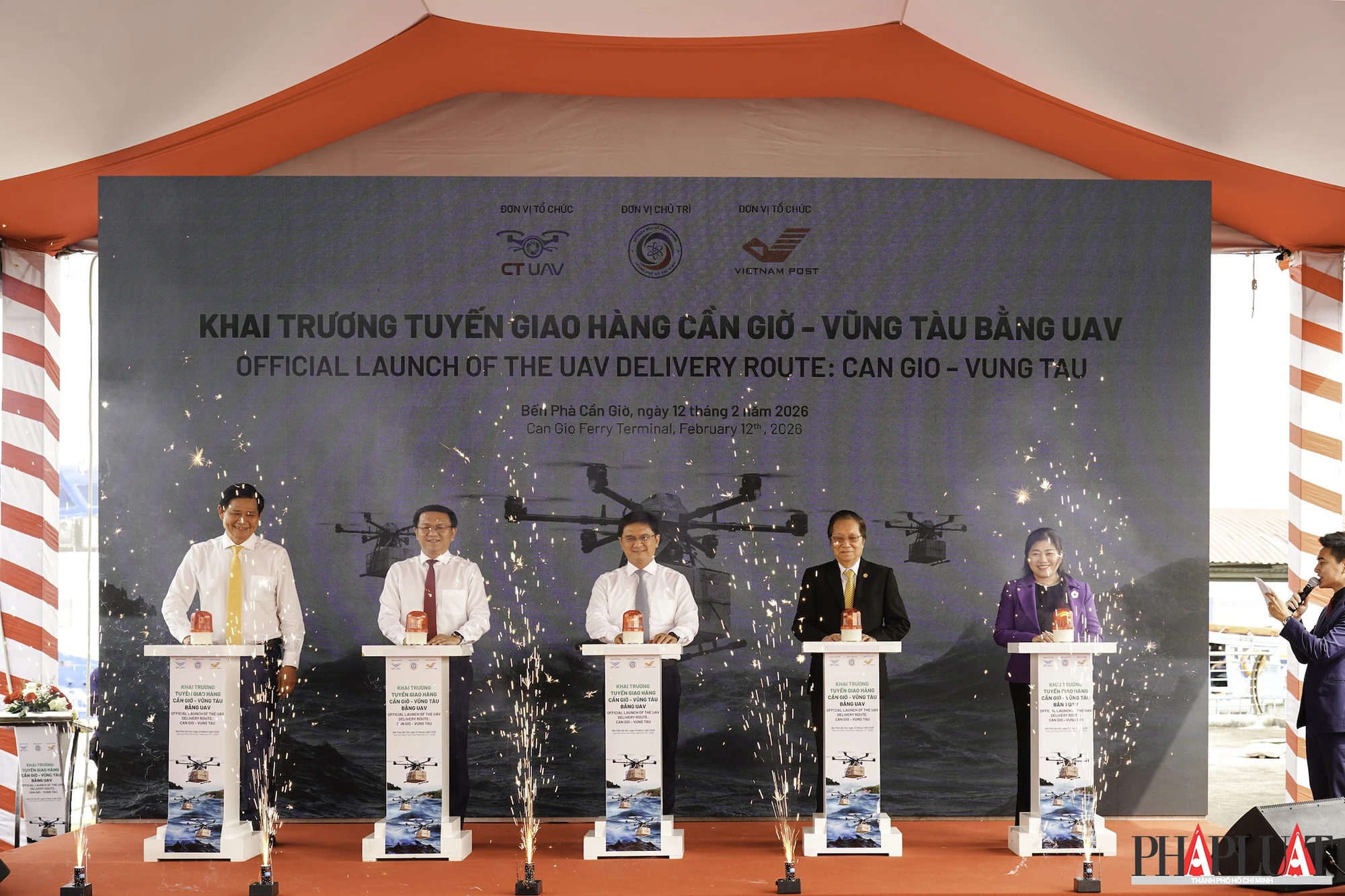 TP.HCM khai trương tuyến giao hàng Cần Giờ – Vũng Tàu bằng UAV