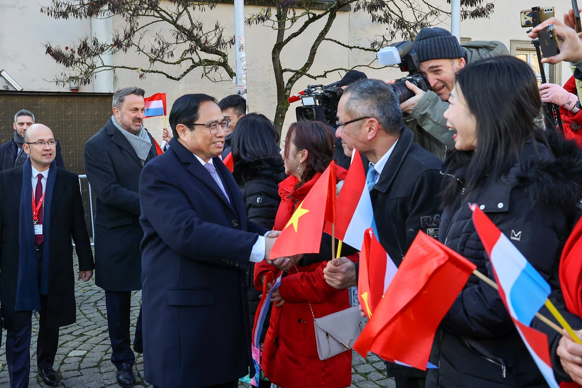 Thủ tướng Phạm Minh Chính thăm Đại Công quốc Luxembourg, tháng 12-2022. Ảnh: VGP Thủ tướng Phạm Minh Chính thăm Đại Công quốc Luxembourg, tháng 12-2022. Ảnh: VGP