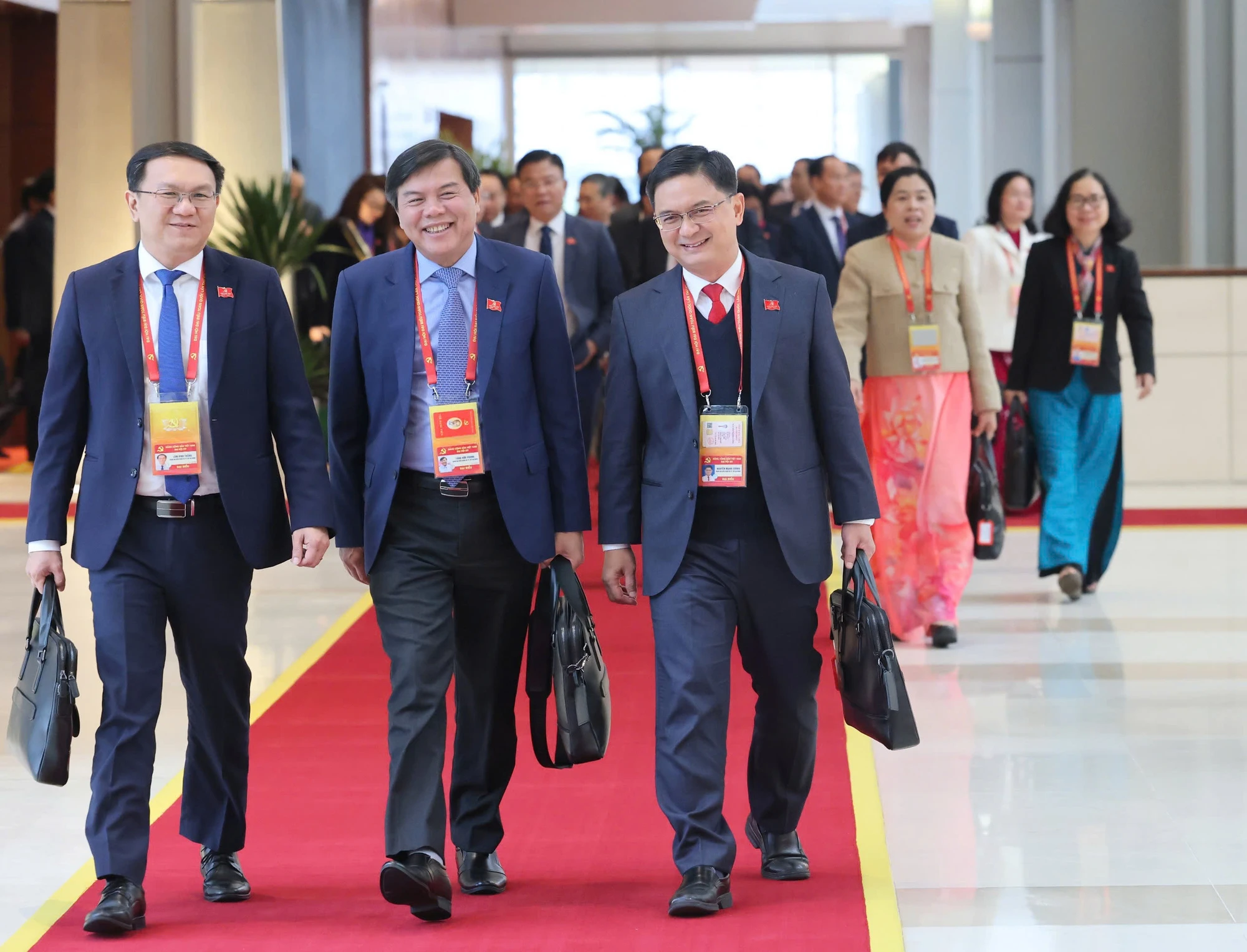 Các đại biểu tham dự phiên làm việc chiều 22-1. Ảnh: QUANG PHÚC dai-hoi-xiv-bat-dau-thuc-hien-quy-trinh-bau-ban-chap-hanh-trung-uong-khoa-moi-quang-phuc-5.jpg