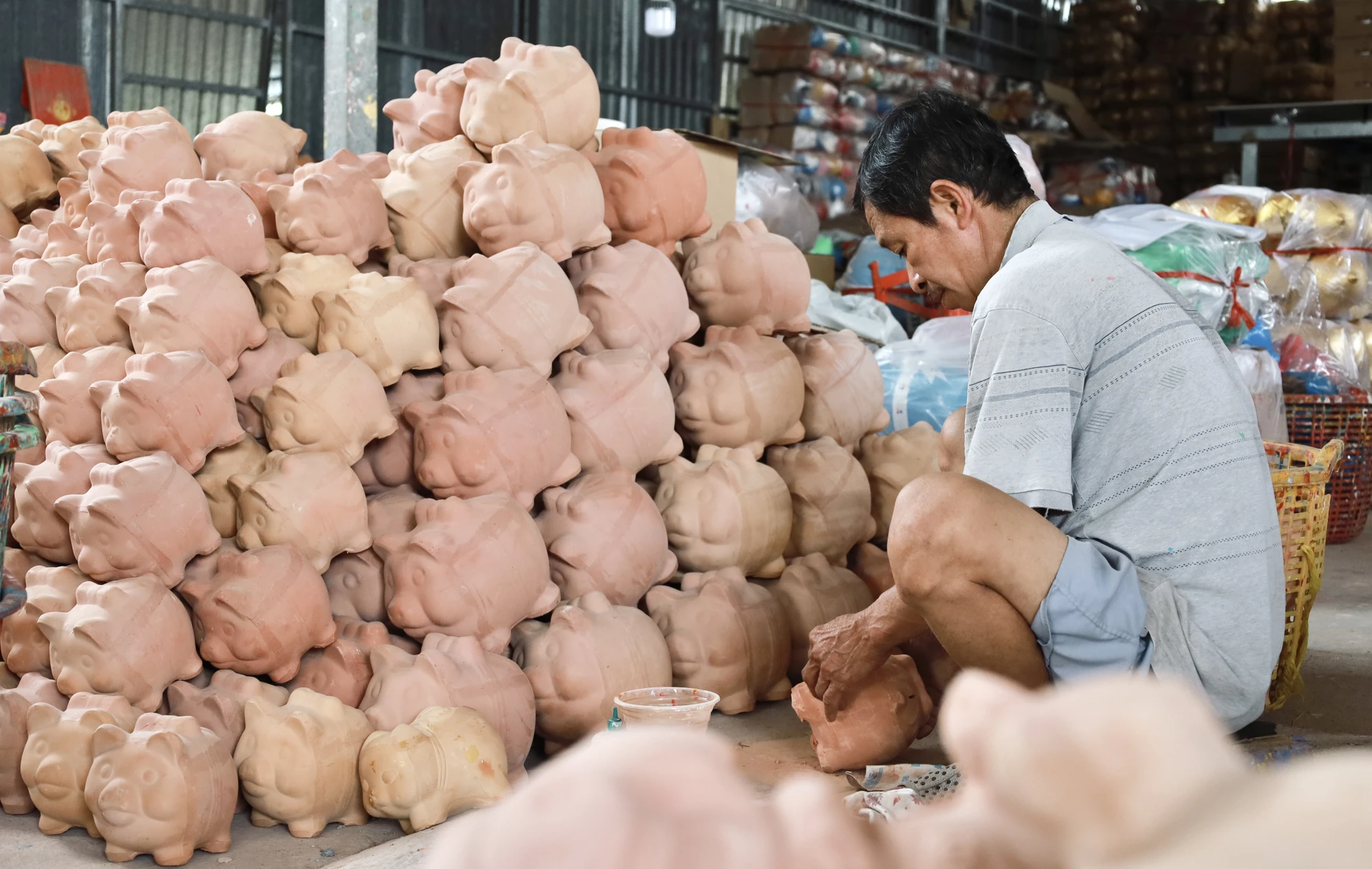 làng nghề làm heo đất bình dương