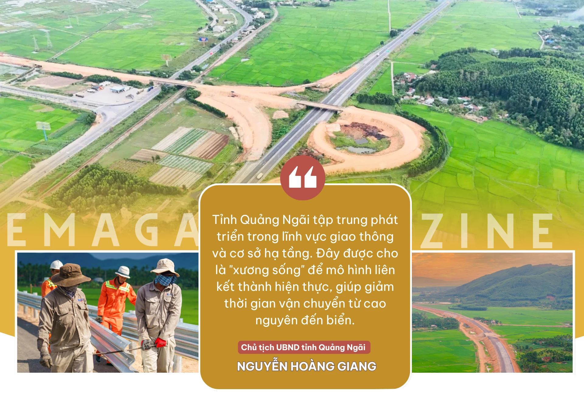 Tỉnh Quảng Ngãi tập trung phát triển trong lĩnh vực giao thông và cơ sở hạ tầng. Đây được cho là xương sống để mô hình liên kết thành hiện thực, giúp giảm thời gian vận chuyển từ (6).png