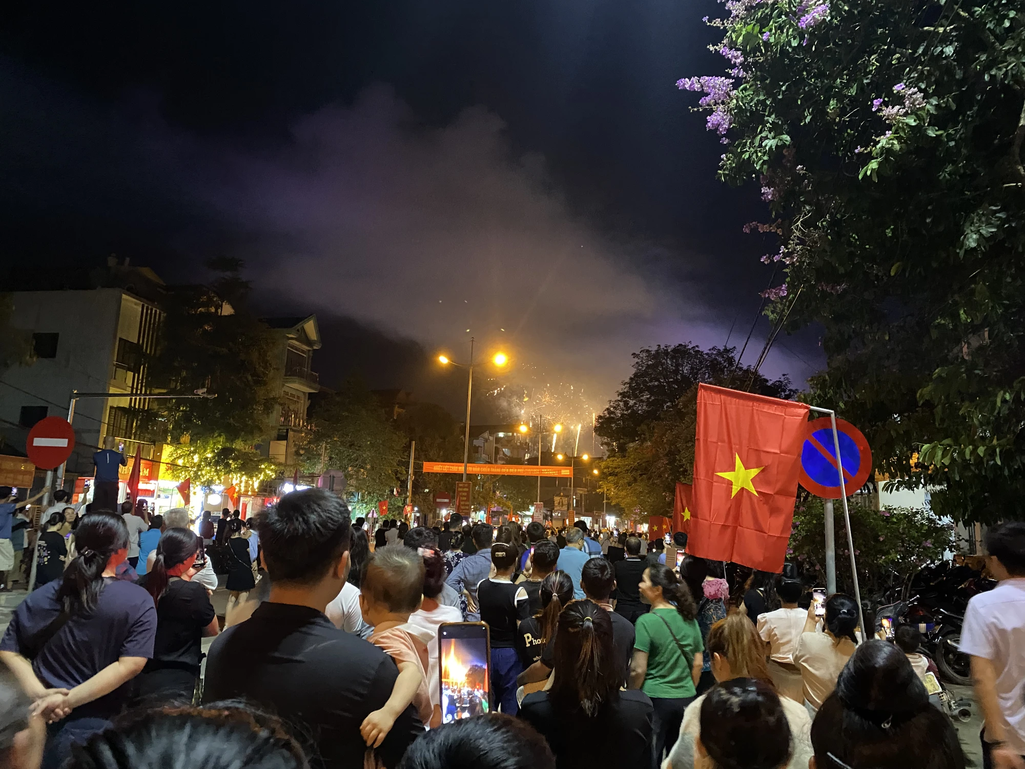 Pháo hoa rực sáng bầu trời Điện Biên trước ngày kỷ niệm 70 năm chiến thắng Điện Biên Phủ.jpeg