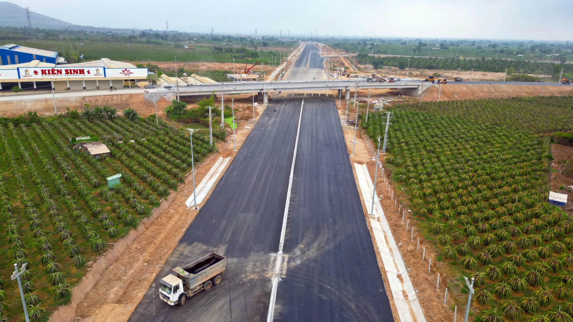 Nút giao Hàm Kiệm, Hàm Thuận Nam, Bình Thuận. Ảnh PN. Nút giao Hàm Kiệm, Hàm Thuận Nam, Bình Thuận. Ảnh PN.