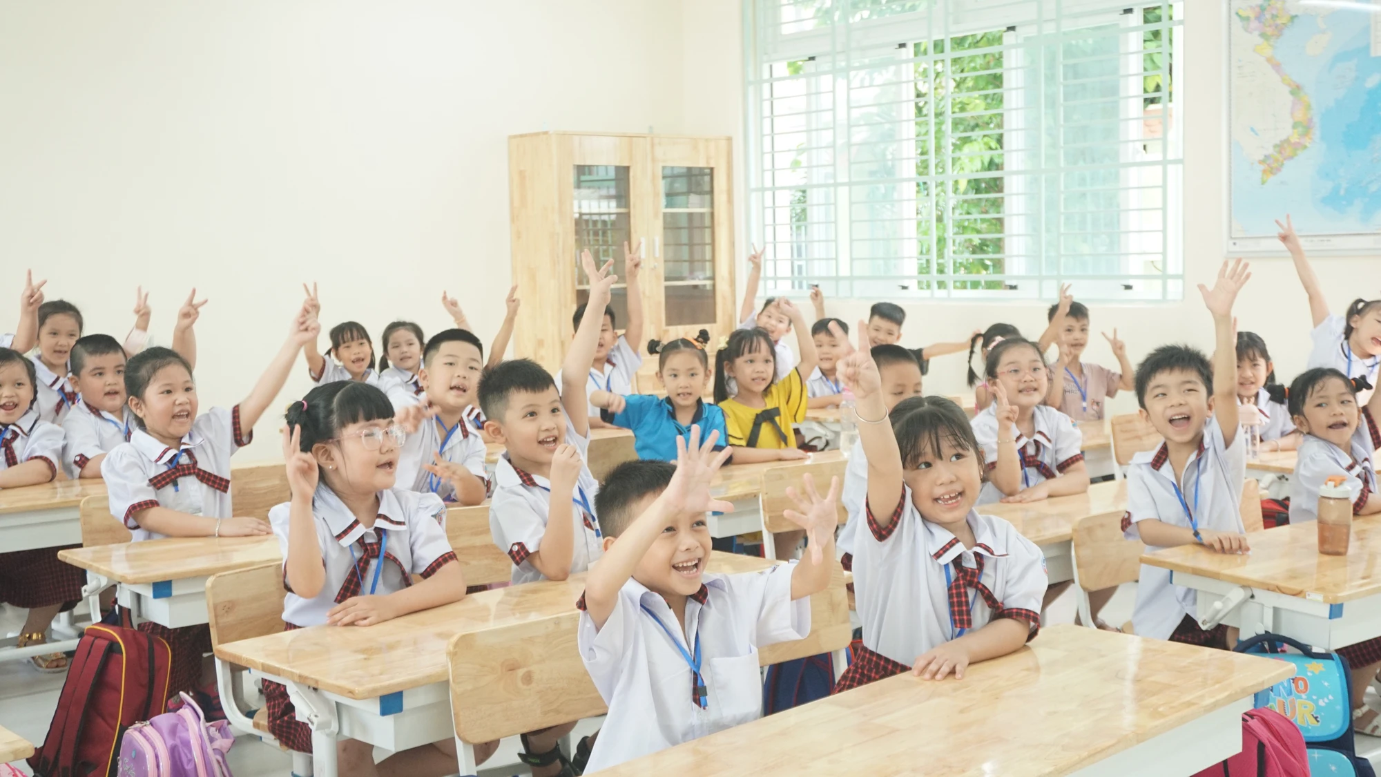 Học sinh Trường Tiểu học Lương Thế Vinh, quận Bình Tân trong 1 tiết học. Ảnh: NGUYỄN QUYÊN 10 sự kiện nổi bật