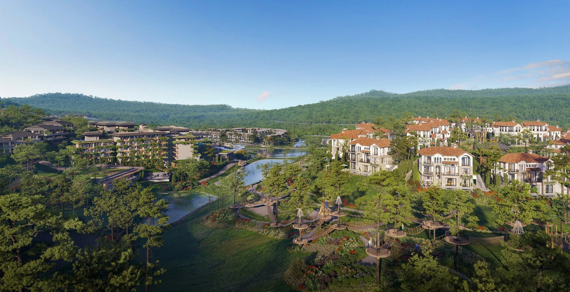 Duy nhất bộ sưu tập Luxury sở hữu tầm nhìn hướng ra công viên Valley Park và khu nghỉ dưỡng InterContinental Thanh Xuan Valley Resort..jpg