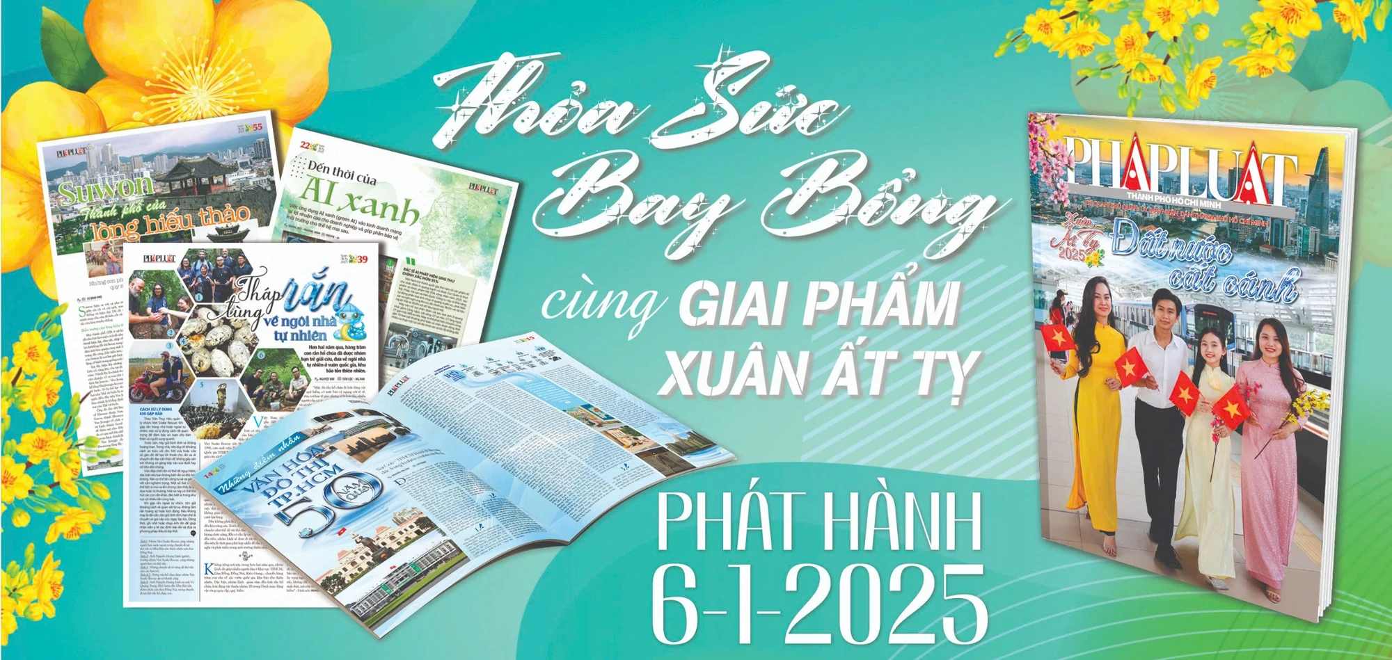 Đặc sắc giai phẩm Xuân Ất Tỵ 2025 của báo Pháp Luật TP.HCM