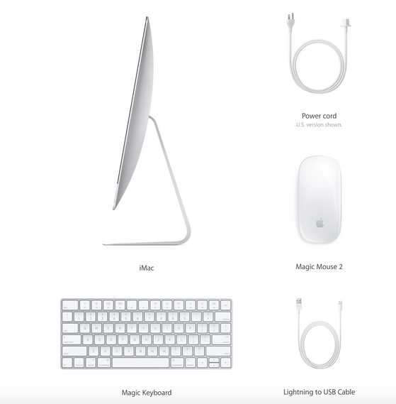 Phụ kiện sẽ đi kèm với iMac mới