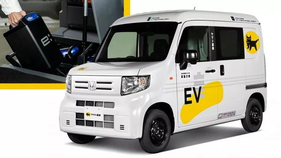 Honda thử nghiệm pin rời trên mẫu xe điện giao hàng Van Concept. Ảnh: Carscoops. Honda -thu-nghiem-pin-roi-tren-mau-xe-dien-giao-hang- Van Concept.jpg