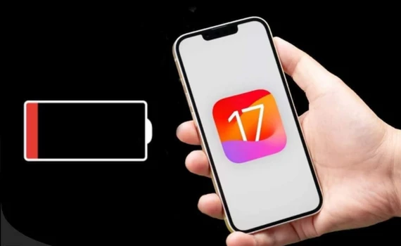 Người dùng than phiền việc iPhone bị hao pin sau khi cập nhật iOS 17. Ảnh minh họa Người dùng than phiền việc iPhone bị hao pin sau khi cập nhật iOS 17