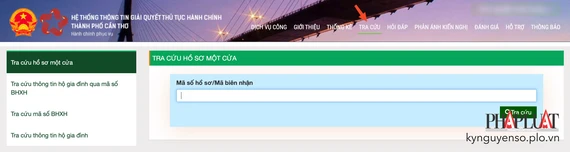 Tra cứu tiến độ xử lý hồ sơ xin cấp lại GPLX online. Ảnh: MINH HOÀNG Tra cứu tiến độ xử lý hồ sơ xin cấp lại GPLX online. Ảnh: MINH HOÀNG