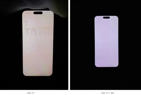Bản cập nhật iOS 17.1 giúp sửa lỗi màn hình trên iPhone 15 Pro Max. Ảnh: Reddit Bản cập nhật iOS 17.1 giúp sửa lỗi màn hình trên iPhone 15 Pro Max. Ảnh: Reddit