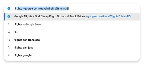 Google tự động hoàn thành nội dung tìm kiếm. Ảnh: Google Google tự động hoàn thành nội dung tìm kiếm. Ảnh: Google