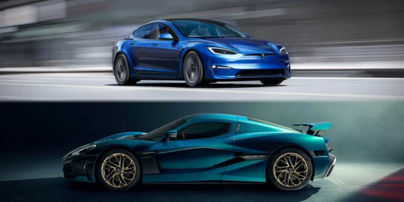 Ảnh: Rimac Automobili & Tesla Ảnh: Rimac Automobili & Tesla