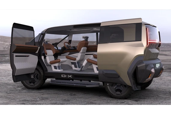 Mitsubishi D:X có không gian rộng rãi, có thể quay ghế 360 độ. Ảnh: Mitsubishi mitsubishi-d-x-concept-2.jpeg