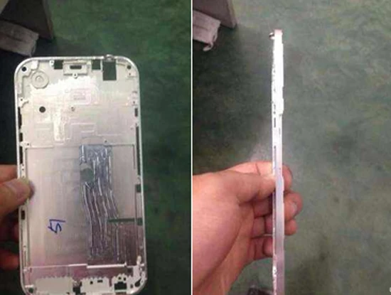 Bức ảnh được cho là chụp hình khung nhôm của iPhone 6. Ảnh: CTech Bức ảnh được cho là chụp hình khung nhôm của iPhone 6. Ảnh: CTech