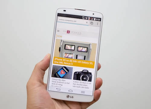 G Pro 2 là phablet có cấu hình mạnh nhất hiện nay của LG. Ảnh: Huy Đức. IMG-1420-9946-1397587464.jpg