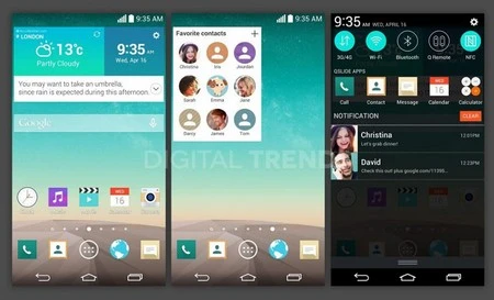 LG G3 màn hình nét nhất thế giới chính thức trình làng ảnh 3 LG G3 bắt kịp xu thế với giao diện theo phong cách phẳng