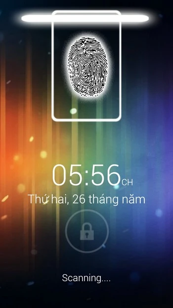 Thú vị trò đùa “bảo mật vân tay” trên smartphone chạy Android ảnh 2 Ứng dụng đang quét ngón tay của người dùng