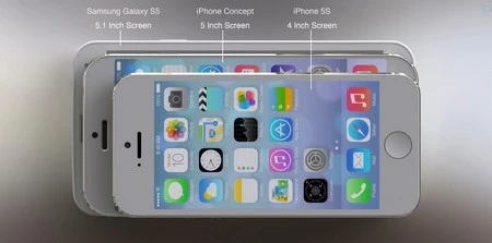 Mẫu concept iPhone 6 chạy iOS 8 với màn hình 5-inch tuyệt đẹp ảnh 10 Có kích cỡ mỏng và nhỏ hơn Galaxy S5 và iPhone 5S