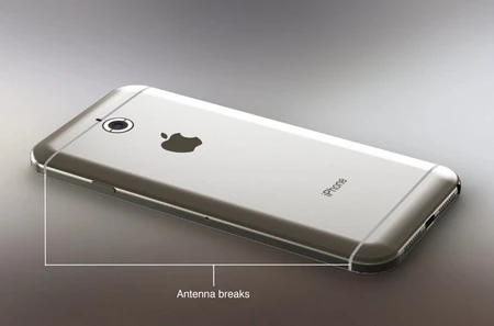 Mẫu concept iPhone 6 chạy iOS 8 với màn hình 5-inch tuyệt đẹp ảnh 2 Thiết kế vỏ nhôm nguyên khối