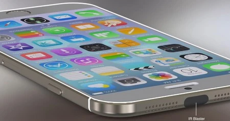 Mẫu concept iPhone 6 chạy iOS 8 với màn hình 5-inch tuyệt đẹp ảnh 4 Hệ thống loa ở cạnh trên và cạnh dưới. Được tích hợp thêm cổng hồng ngoại ở cạnh trên