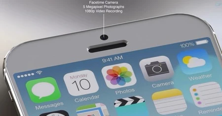 Mẫu concept iPhone 6 chạy iOS 8 với màn hình 5-inch tuyệt đẹp ảnh 6 Camera trước với độ phân giải 5 megapixel