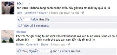 "Bẫy" Rihanna từng hoành hành trên các Facebook Việt. ảnh 3 FB-6-7460-1407131282.jpg