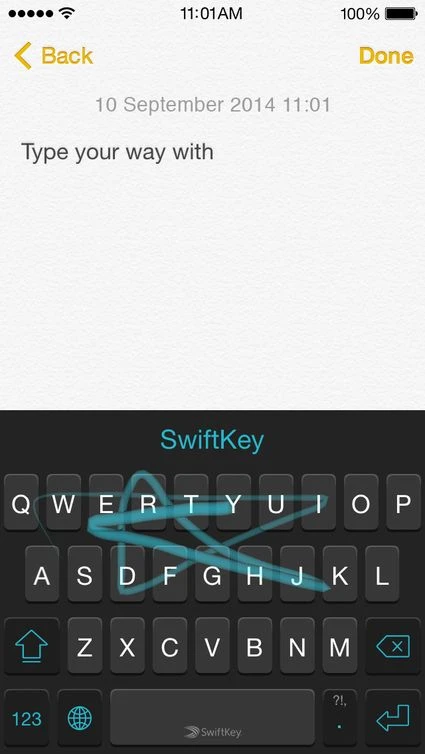 bàn phím iphone, ios 8, ipad, swifkey, swype