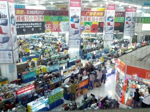 Chợ điện tử Huaqiangbei. Ảnh:SCMP. ảnh 1 Chợ điện tửHuaqiangbei.